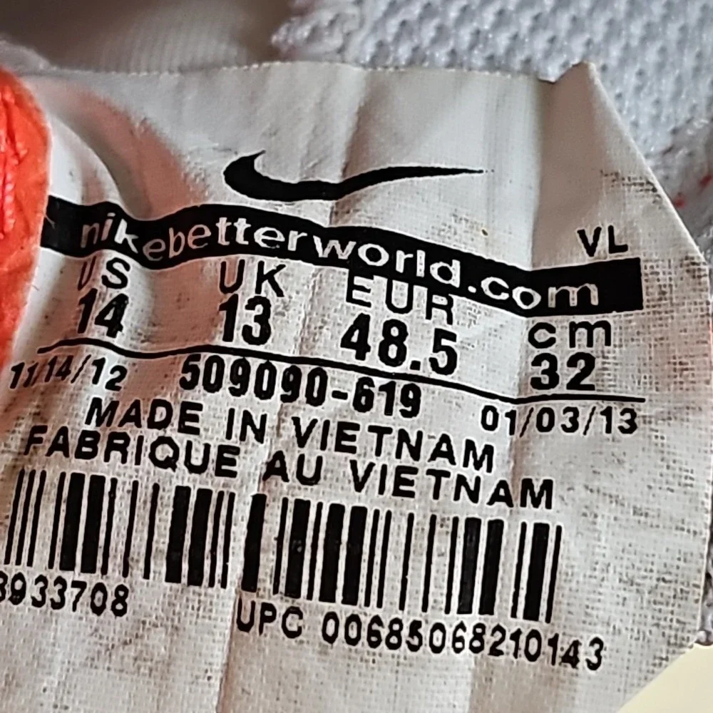 Nike Tiempo Natural IV Leather IC US 14 UK 13 509090 619 Soccer Futsal Shoes
